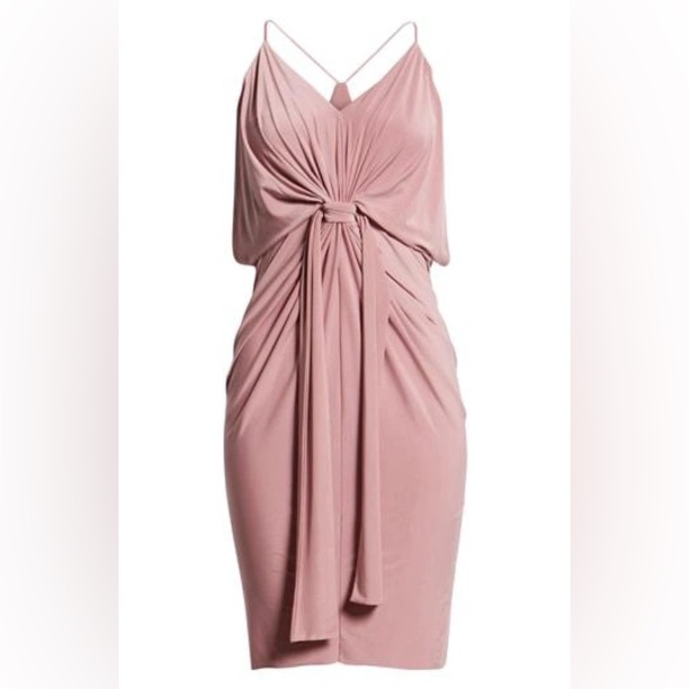 Misa Los Angeles Domino Dress in Dusty Rose wedding guest romantic elegant